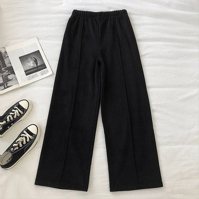 Női nadrág öt színben széles modell elasztikus derékkal