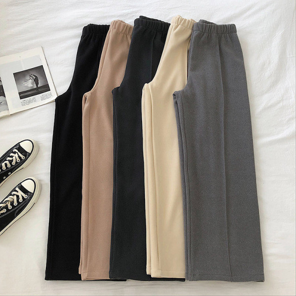 Női nadrág öt színben széles modell elasztikus derékkal