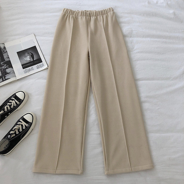 Női nadrág öt színben széles modell elasztikus derékkal