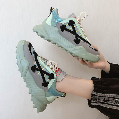 Καθημερινά γυναικεία παπούτσια με κορδόνια και επίπεδη σόλα σε τρία χρώματα