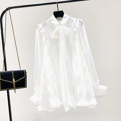 Új modell hosszú ujjú női ing fehér és fekete színben - széles modell