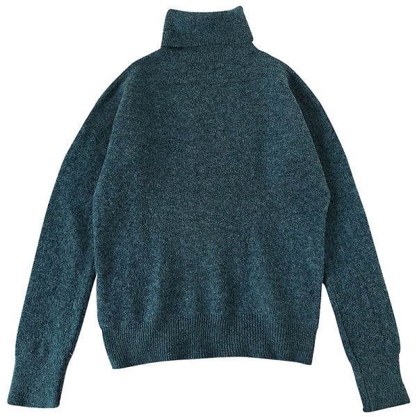 Γυναικείο πουλόβερ σε διάφορα χρώματα, ευρύ μοντέλο με υψηλό γιακά