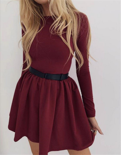 Μοντέρνο γυναικείο φόρεμα μακρυμάνικο μοντέλο σε τρία χρώματα