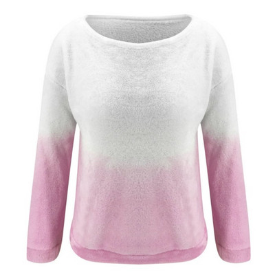 Női téli pulóver irizáló színű széles modellben