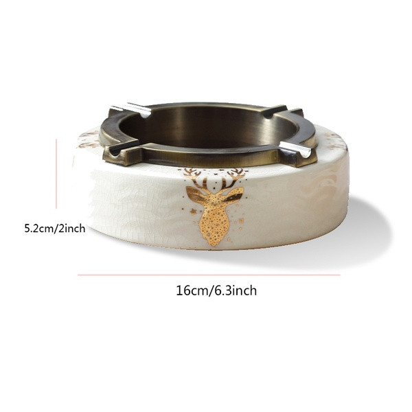 Κεραμικό τασάκι σε μορφή λευκό ελάφι