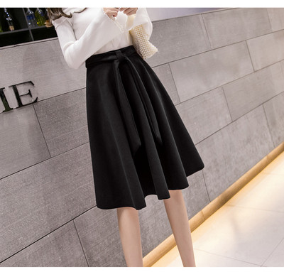 Μοντέρνο γυναικείο φόρεμα σε τέσσερα χρώματα με υψηλή μέση