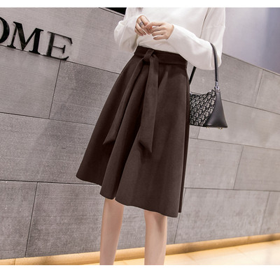 Μοντέρνο γυναικείο φόρεμα σε τέσσερα χρώματα με υψηλή μέση