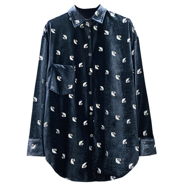 Új modell női ing klasszikus gallérral és gombokkal, két színben