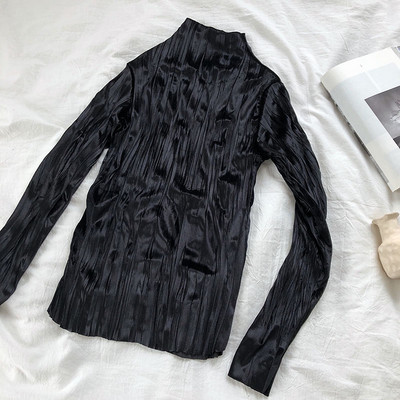 Modern női bársony blúz, hosszú ujjal több színben