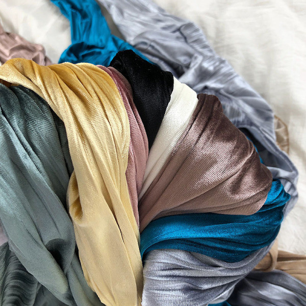 Modern női bársony blúz, hosszú ujjal több színben