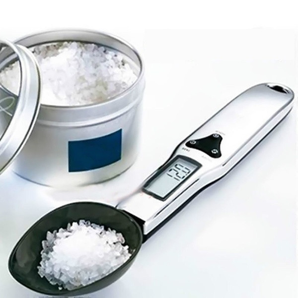 Ηλεκτρονικό κουτάλι κουζίνας για μέτρηση βάρους με οθόνη LCD και χωρητικότητα από 0,1 έως 500 γραμμάρια