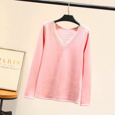 Alkalmi női blúz őszre és télre, rózsaszín, bézs és fekete színben