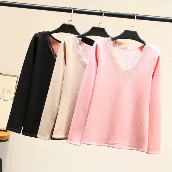 Alkalmi női blúz őszre és télre, rózsaszín, bézs és fekete színben