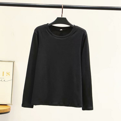 Női alkalmi blúz hosszú ujjal és O-nyakú szürke, rózsaszín és fekete színben