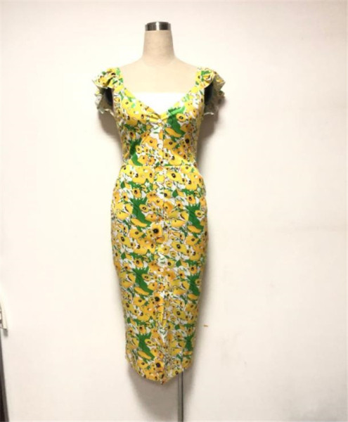 Κομψό γυναικείο φόρεμα με διακοσμητικό μοτίβο  σλιμ μοντέλο