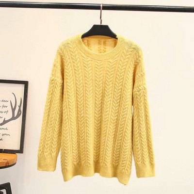 Alkalmi női kötött pulóver széles modell, hosszú ujjú öt színben