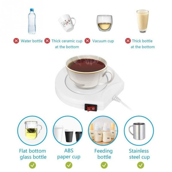 Elektromos betét, fűtőtest USB kábellel fehér színben