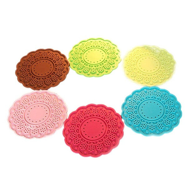 Σετ από δέκα τεμάχια βάση  σιλικόνης για πατητήρια σε μορφή λουλούδι