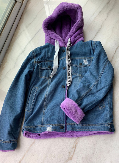 Νέο μοντέλο γυναικείο μπουφάν με μαλακή επένδυση και κουκούλα