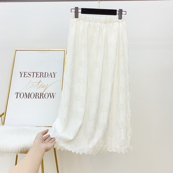 Női redőzött szoknya elasztikus derékkal, fehér, fekete és bézs színben