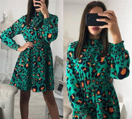 Κομψό γυναικείο φόρεμα με ελαστική μέση - πολλαπλά χρώματα