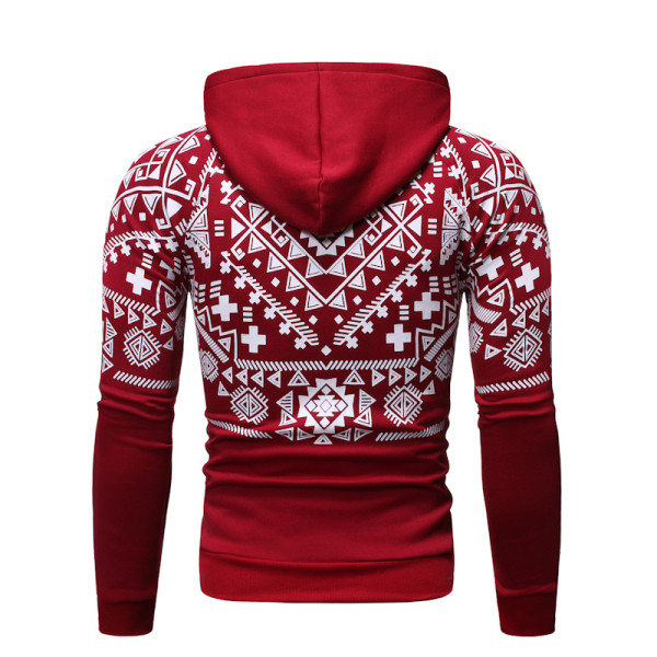 Hanorac casual barbatesc cu gluga si fermoar in trei culori