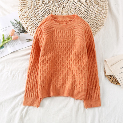 Alkalmi női téli pulóver ovális nyakkivágással, különböző színekben