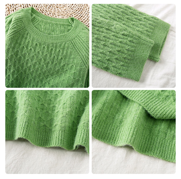 Alkalmi női téli pulóver ovális nyakkivágással, különböző színekben