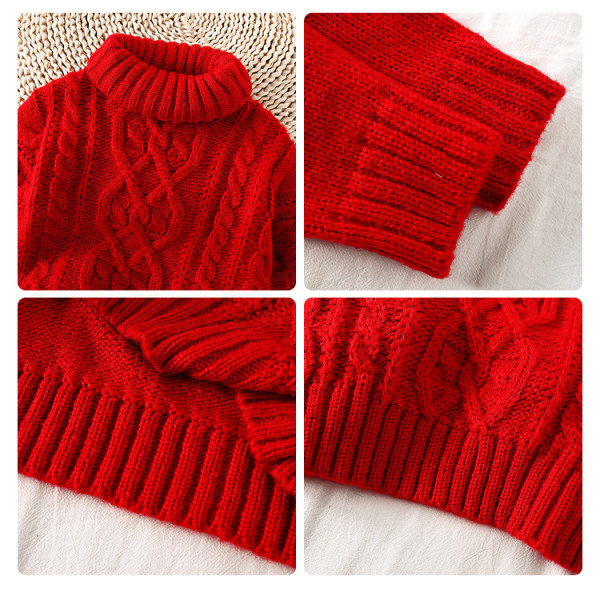 Női alkalmi pulóver magas gallérral és hosszú ujjal, különböző színekben