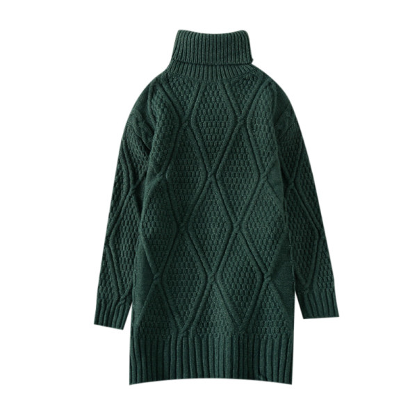 Μοντέρνο γυναικείο πουλόβερ με υψηλό κολάρο σε διάφορα χρώματα σε διάφορα χρώματα
