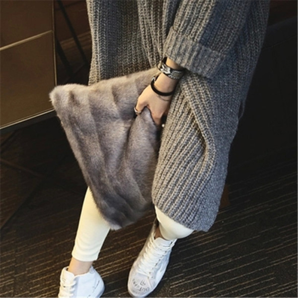 Modern női hosszú pulóver O-nyakkal, négy színben