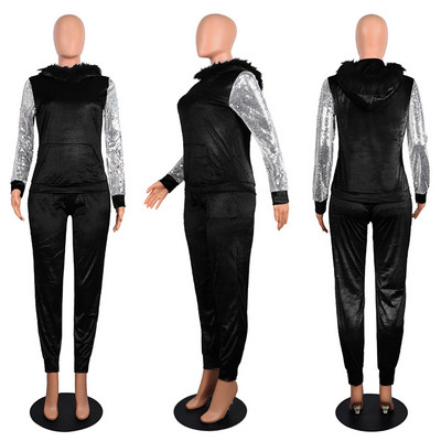 ΝΕΟ  μοντέλο γυναικεί σετ από βελούδο σε διάφορα χρώματα