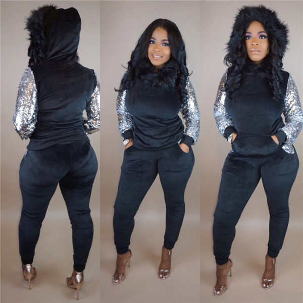  ΝΕΟ  μοντέλο γυναικεί σετ από βελούδο σε διάφορα χρώματα