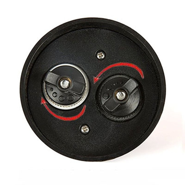 2 σε 1 Μύλος για το χέρι για λείανση δύο μπαχαρικών ταυτόχρονα σε ανοξείδωτο χάλυβα