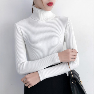 Νέο μοντέλο γυναικείο πουλόβερ  με υψηλό γιακά - σε διάφορα χρώματα