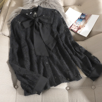 Női csipke ing gallérján szalaggal, három színben