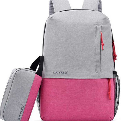 Casual ανδρικό σακίδιο  με θύρα USB + νεσεσέρ σε τέσσερα χρώματα