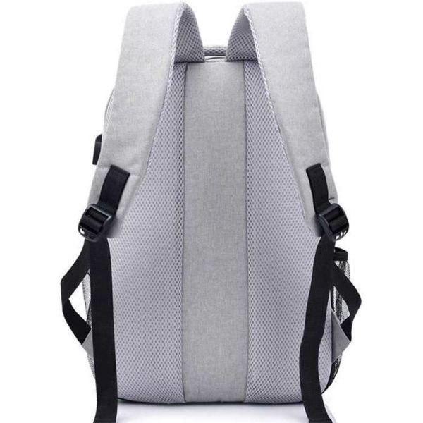 Casual ανδρικό σακίδιο  με θύρα USB + νεσεσέρ σε τέσσερα χρώματα