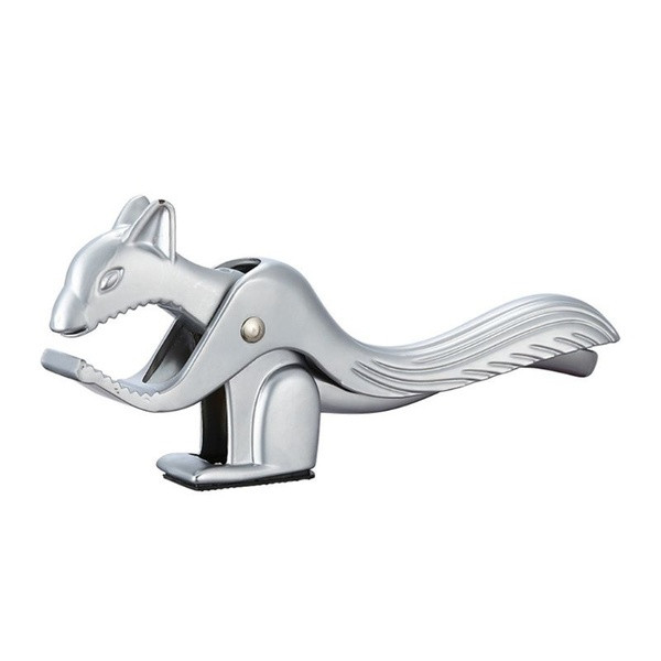 Kézi alumínium diótörő mókus formájú szürke színben