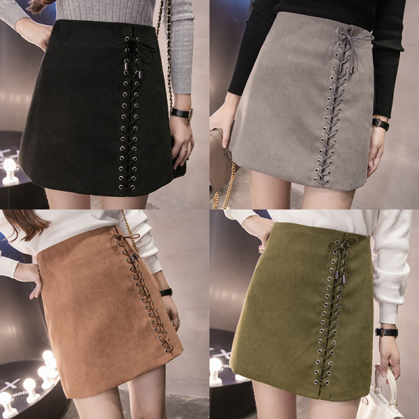 Új modell női szoknya négy színben, magas derékkal, megkötővel