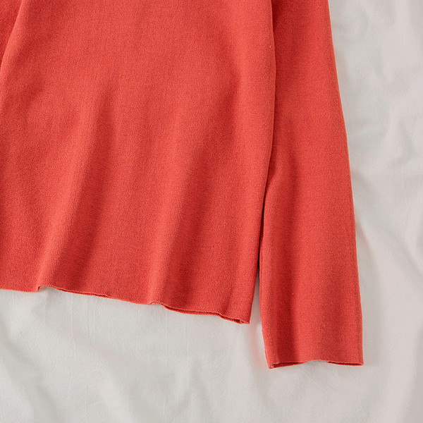 Μοντέρνο λεπτό πλεκτό γυναικείο πουλόβερ με κορδόνια σε τέσσερα χρώματα