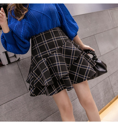 Új modell női szabású szoknya magas derékkal több színben