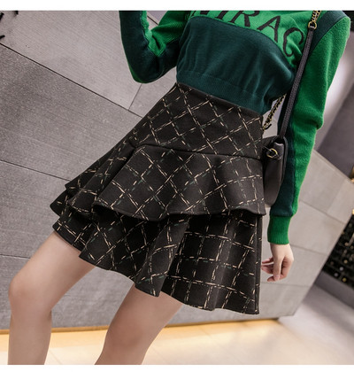 Új modell női szabású szoknya magas derékkal több színben