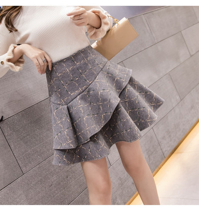 Új modell női szabású szoknya magas derékkal több színben