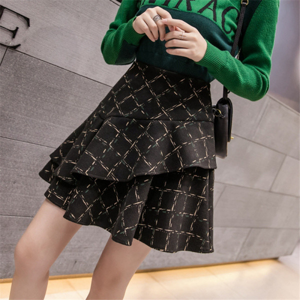 Új modell női szabású szoknya magas derékkal több színben