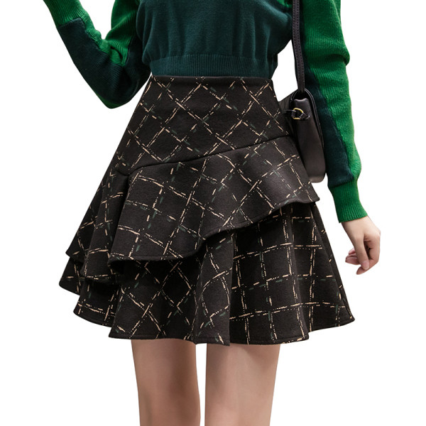 Új modell női szabású szoknya magas derékkal több színben