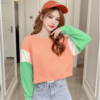 Καθημερινή γυναικεία μπλούζα με ωοειδές ντεκολτέ και μακρύ μανίκι σε δύο χρώματα