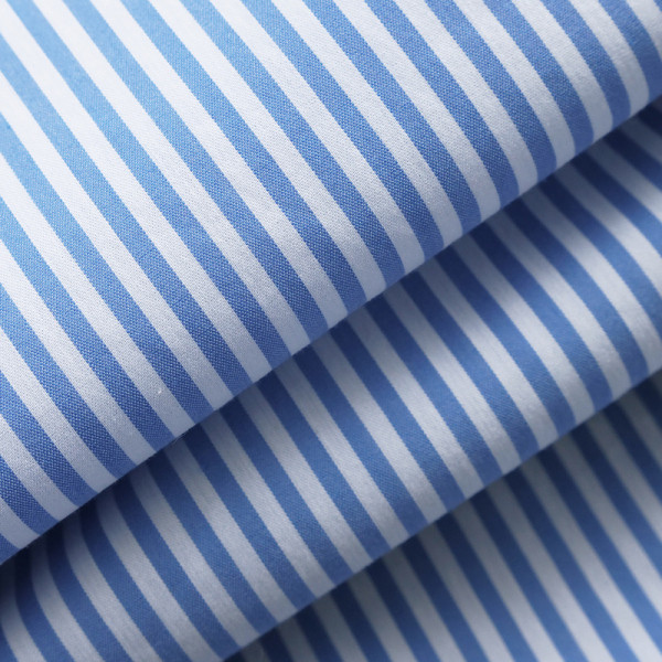 Csíkos női ing klasszikus gallérral, kék mintával