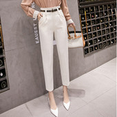 Aktuális női nadrág három színben, magas derékkal és zsebekkel