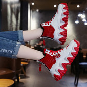 ΝΕΟ μοντέλο  γυναικεία αθλητικά παούτσια με σκληρή σόλα σε λευκό, μαύρο και γκρι χρώμα